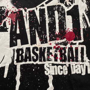 【AND1】バスケットボール プリント Tシャツ L ビッグプリント アンドワン US古着