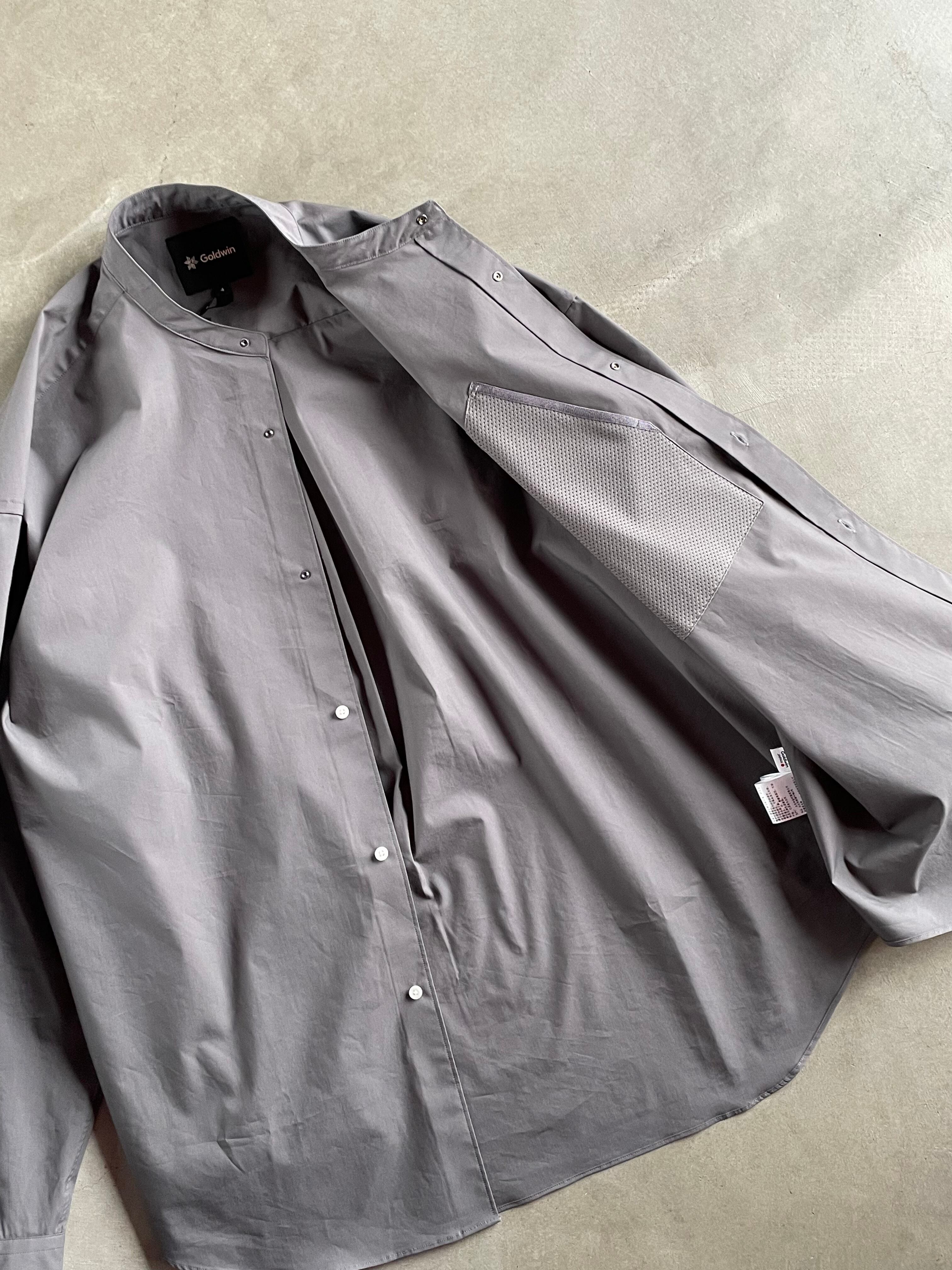 GOLDWIN【Oversized Band Collar Shirt】MN | LARGE LAB TOWN 