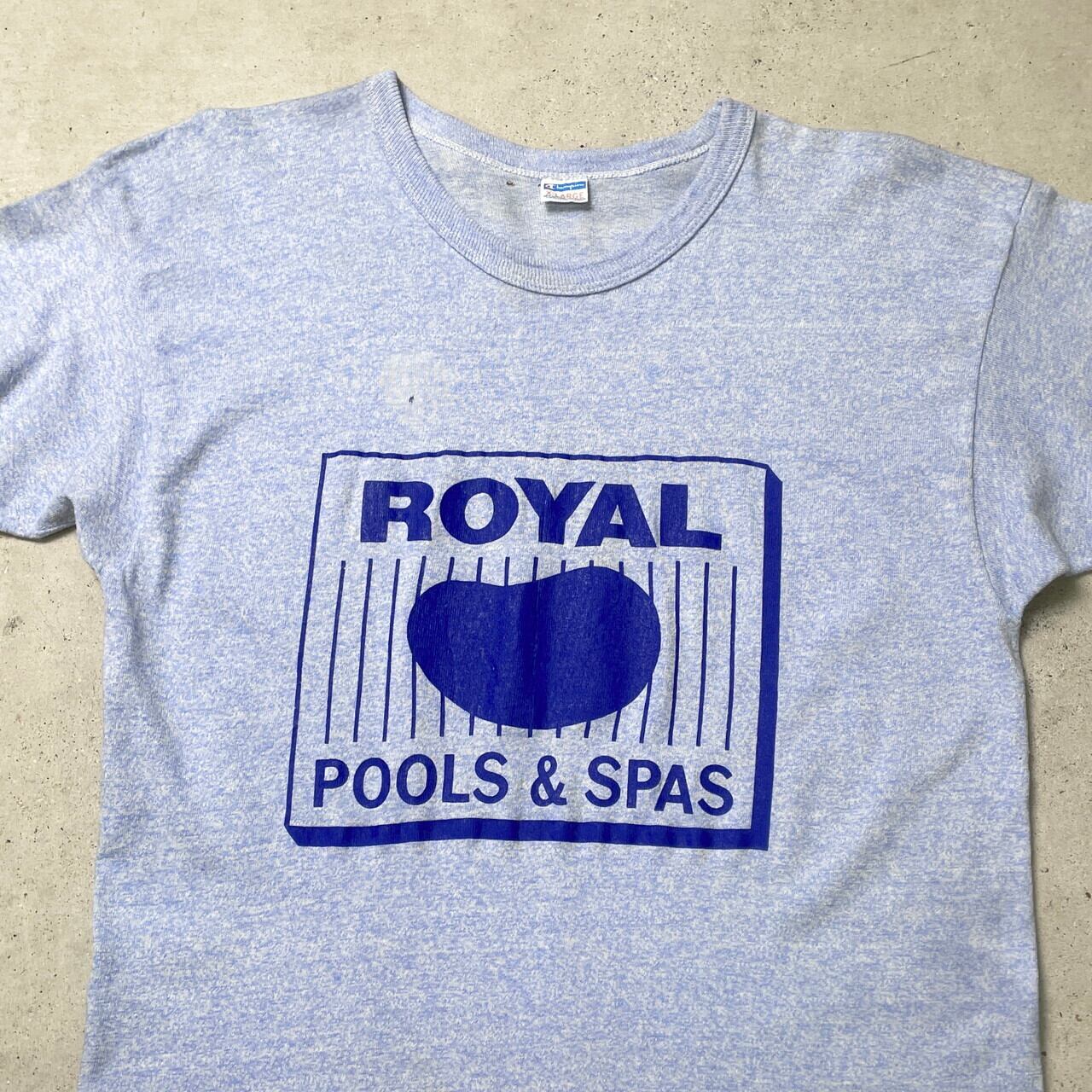 70年代~80年代 USA製 Champion チャンピオン バータグ プリントTシャツ 