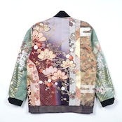 【BJK-M0027】Msize再構築リバーシブル着物ボンバー KIMONO REVERSIBLE BOMBER JACKET