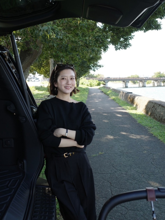 【YUNA select】Belted Wide Slacks