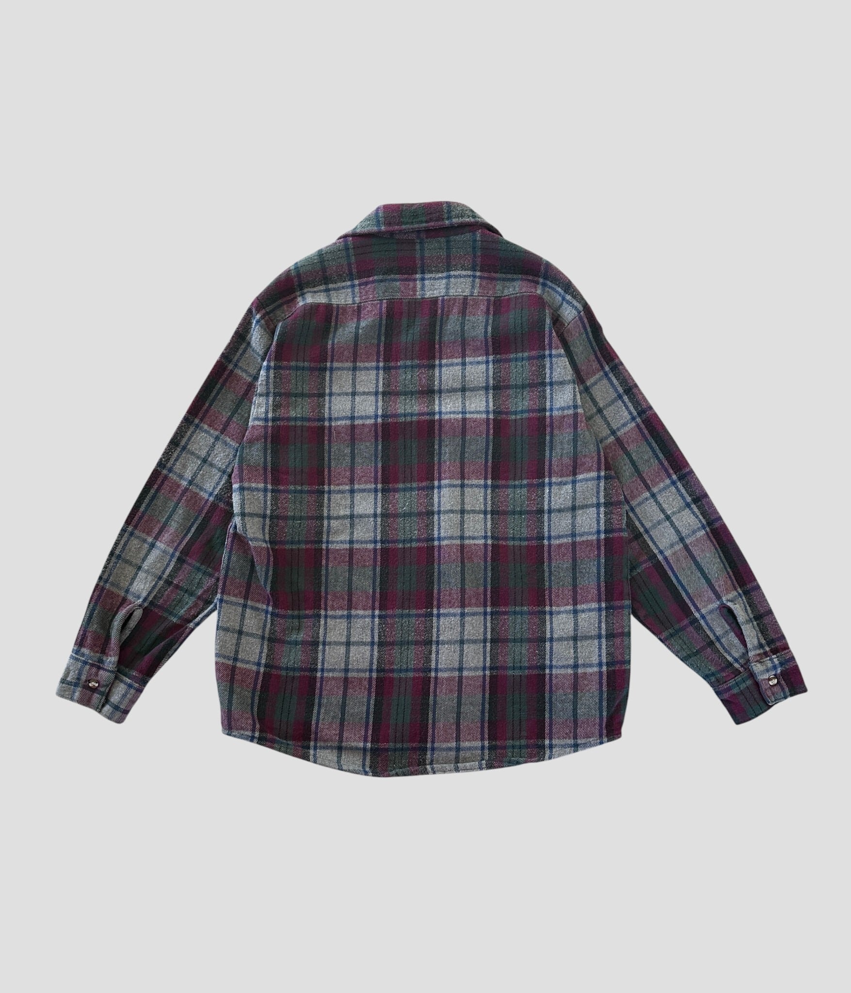 FIVE BROTHER- Vintage 90s L Flannel Check Shirt | BEGGARS BANQUET