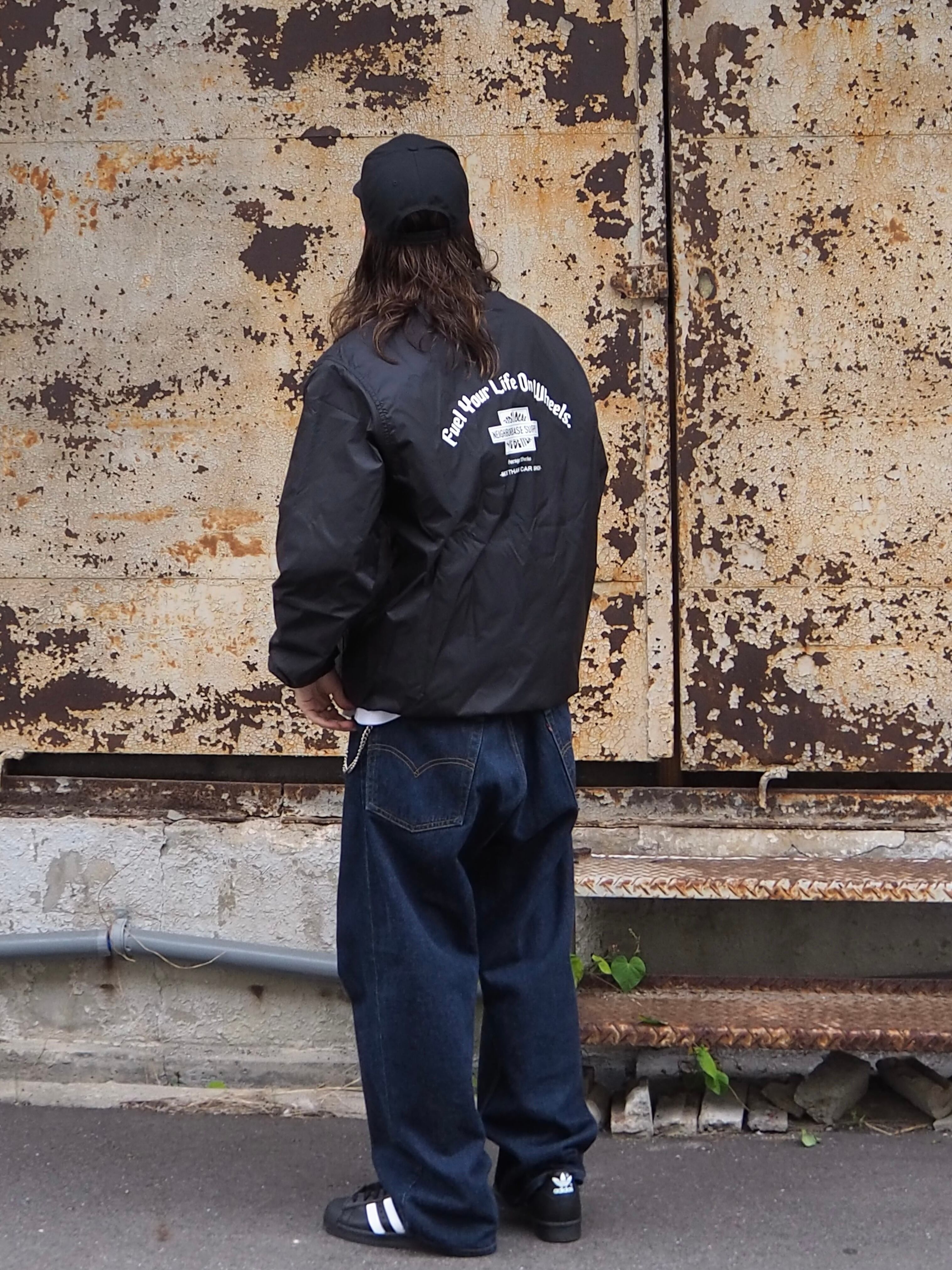 NBS Coach Jacket – Fleece-Lined /【Black】 | NEIGHBORBASE SUPPLY