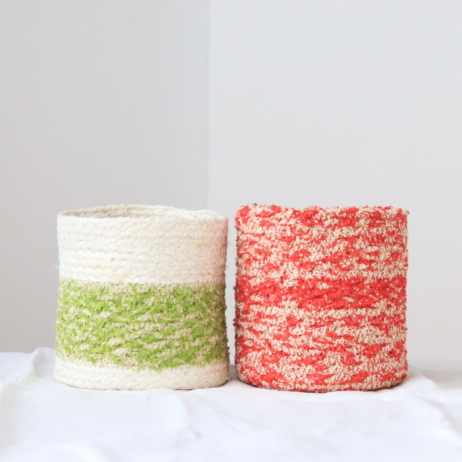 【雑貨】ジュート&ホグラポットカバー 16cm