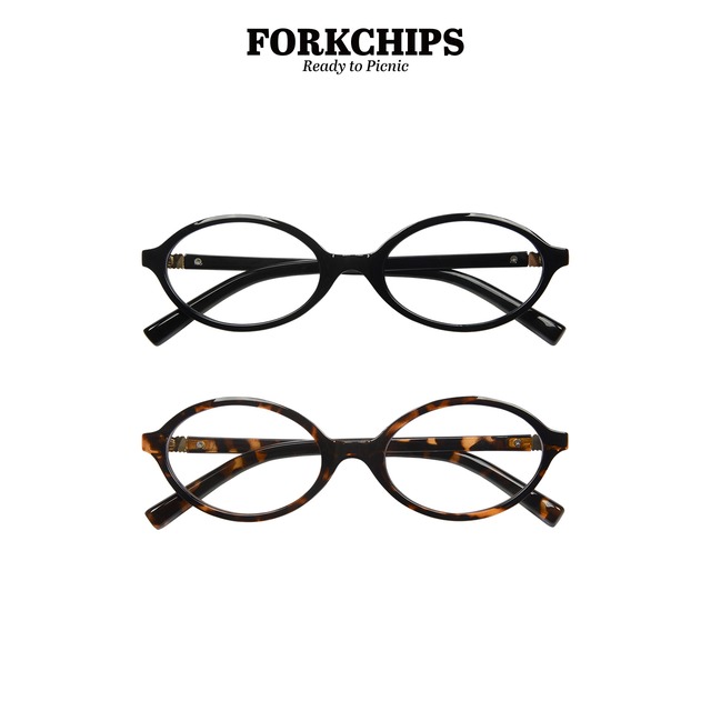 (ケース付）black［即納］ned fit glasses 26spring / FORK CHIPS