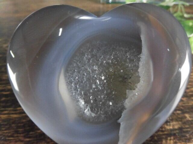 【瑪瑙カービング】　ハート瑪瑙　no.1