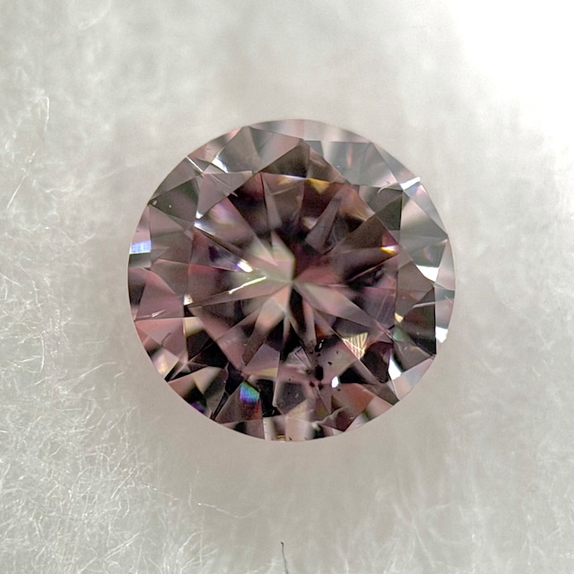 ダイヤモンド 0.111ct FANCY LIGHT PINK  SI2 ラウンド