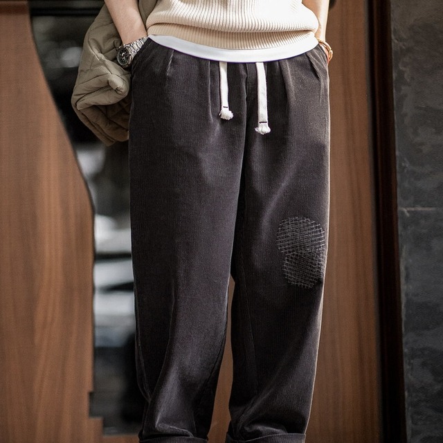 Corduroy Drawstring Pants Casual【G0875】