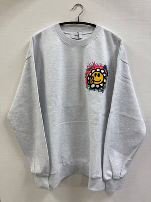 新作 BARON トレーナー フラワー刺繍 baro002