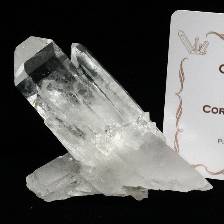 水晶 クラスター 原石 ブラジル ミナスジェライス州 コリント産 レムリアンシード 証明書付属 272-110