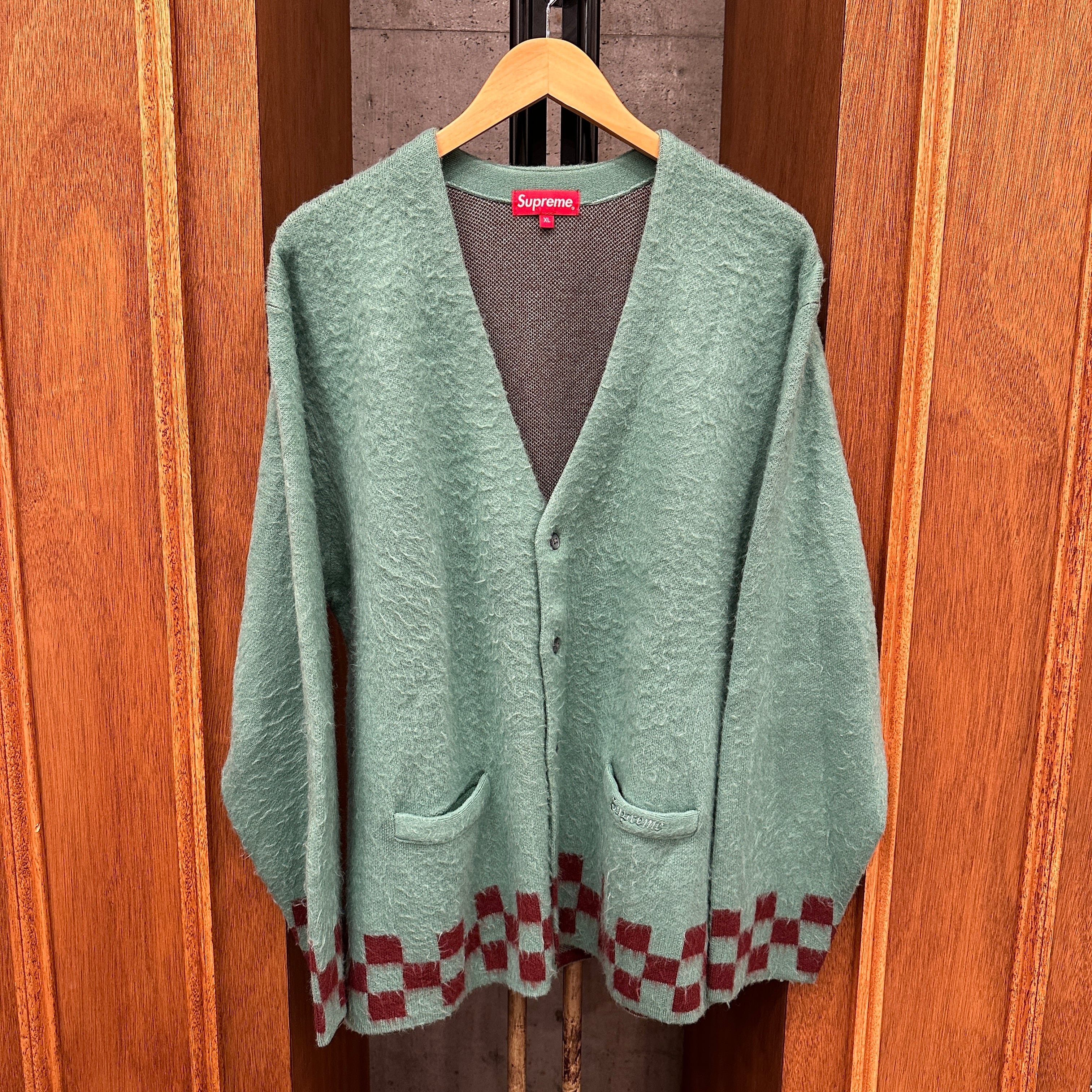 SUPREME BRUSHED CHECK BOARD CARDIGAN XL ⑧ | safarionline