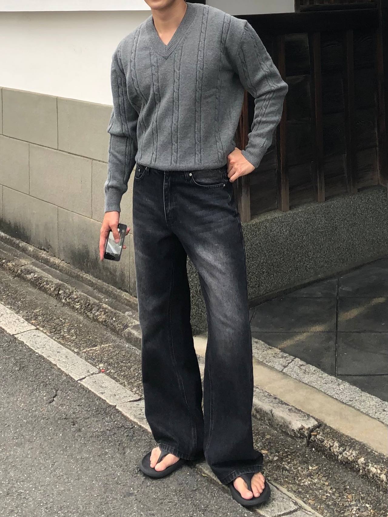 Standard Twist Vneck knit(8color) - 11