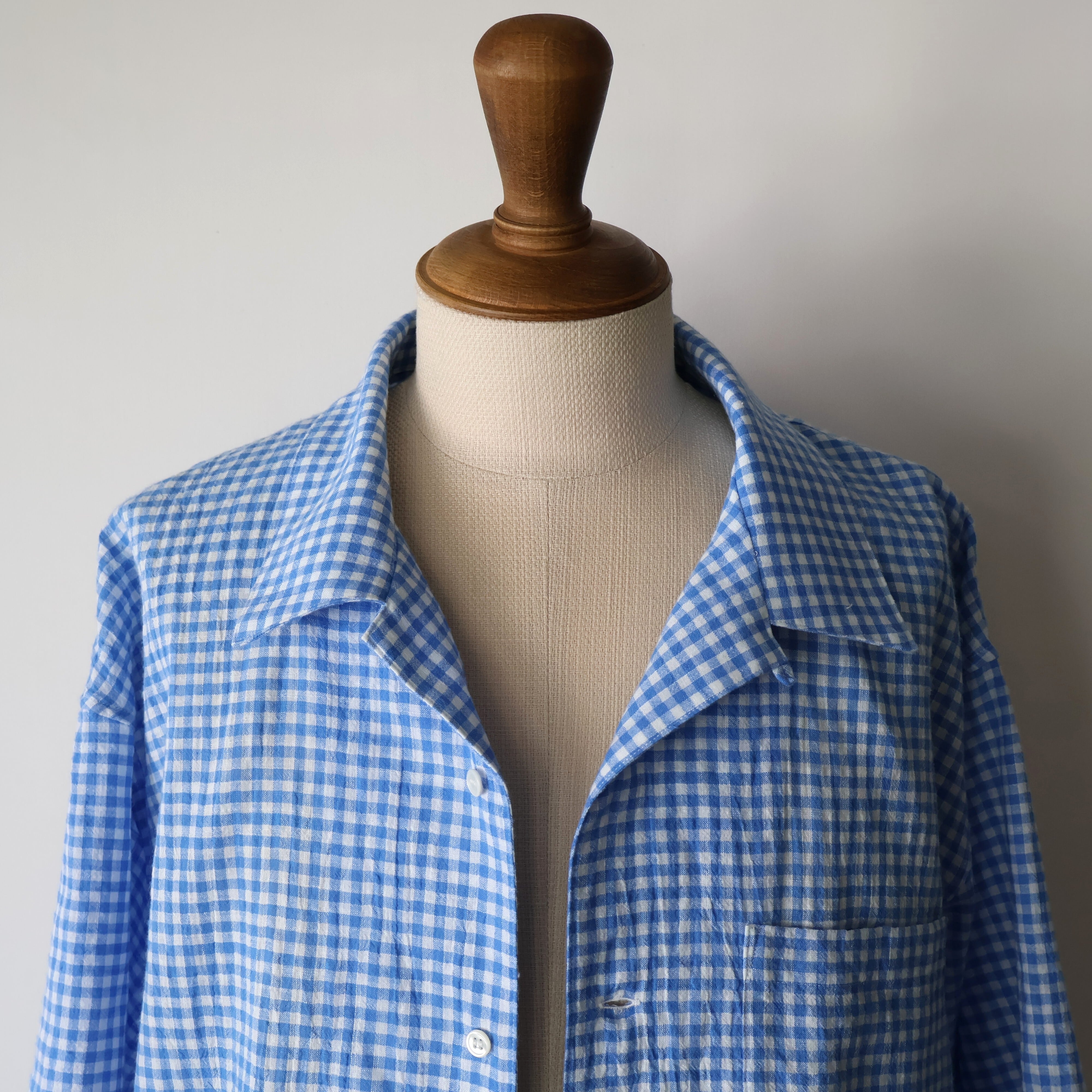 トップス awasa regular collar check shirt awasa “ open collar s/s check shirt ( Check )” | H.inch