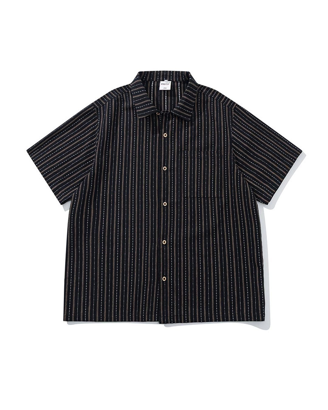 Button Front Open Collar Short Sleeve Shirt x01318 | XPOSE