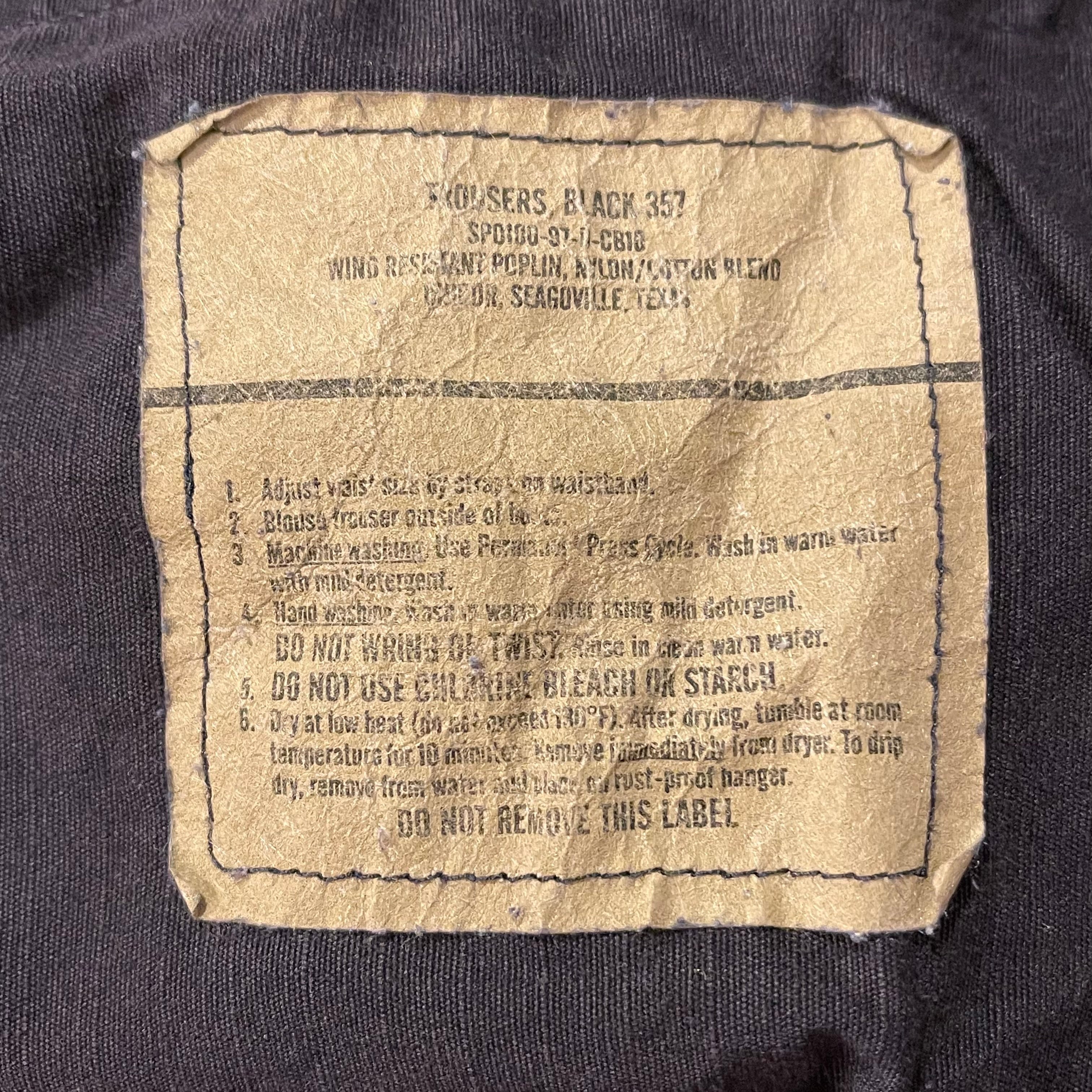 90s US ARMY BLACK 357 BDU パンツ アメリカ製 古着 希少】90s 米軍 ブラック357 BDUカーゴパンツ ミリタリー R4