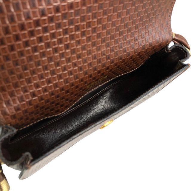 CELINE セリーヌ ショルダーバッグ ブラウン トリオンフ レザー ミニバッグ vintage ヴィンテージ オールド mgieg8