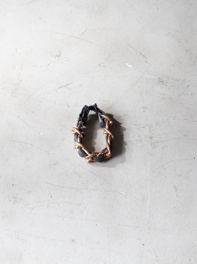 unknown 1990s Curb brass chain bangle