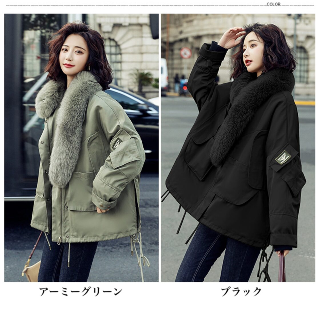 中綿コート レディース ミドルコート 無地 ダウンコート 裏起毛 冬服 