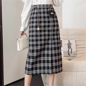 【送料無料】 スカート 2色 ロングスカート ペンシルスカート ロング ロング丈 ひざ下丈 フレア Aライン ストレート Iライン シンプル スリット ハイウエスト 裏地 かわいい 大人可愛い きれいめ カジュアル 大人 上品 おしゃれ お洒落 こなれ感 コンサバ系 抜け感 モード系 レディライク 無地 チェック柄 グレンチェック 秋 誕生日会 結婚式 30代 40代 レディース 女性用 ママ デート お出かけ お呼ばれ 休日 アウトドア お茶会 女子会 授業参観 着回し オルチャン 韓国 定番