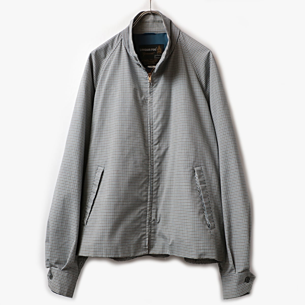 60s old LONDON FOG ロンドンフォグ 千鳥柄 ハリントンジャケット 古着