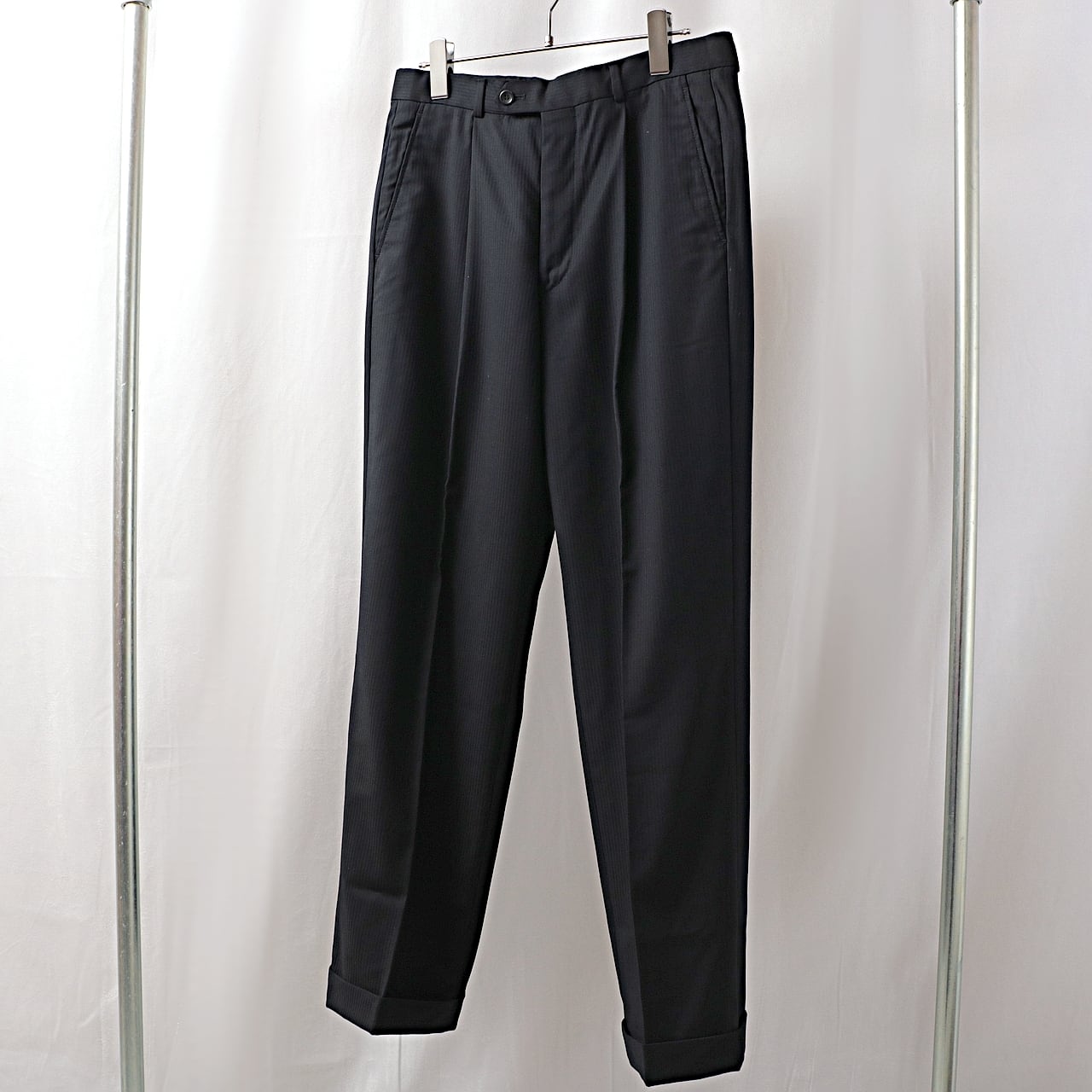 ARMANI COLLEZIONI アルマーニ コレッツィオーニ タック スラックス パンツ 古着 used