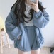 ✞ カジュアル♡フードセーター コート ショートパンツ スウィート ✞ゴスロリ SM ミリ 甘ロリ クラロリ 和ロリ エレガント 黒ロリ 姫ロリ 華ロリ BB-BB40813787016