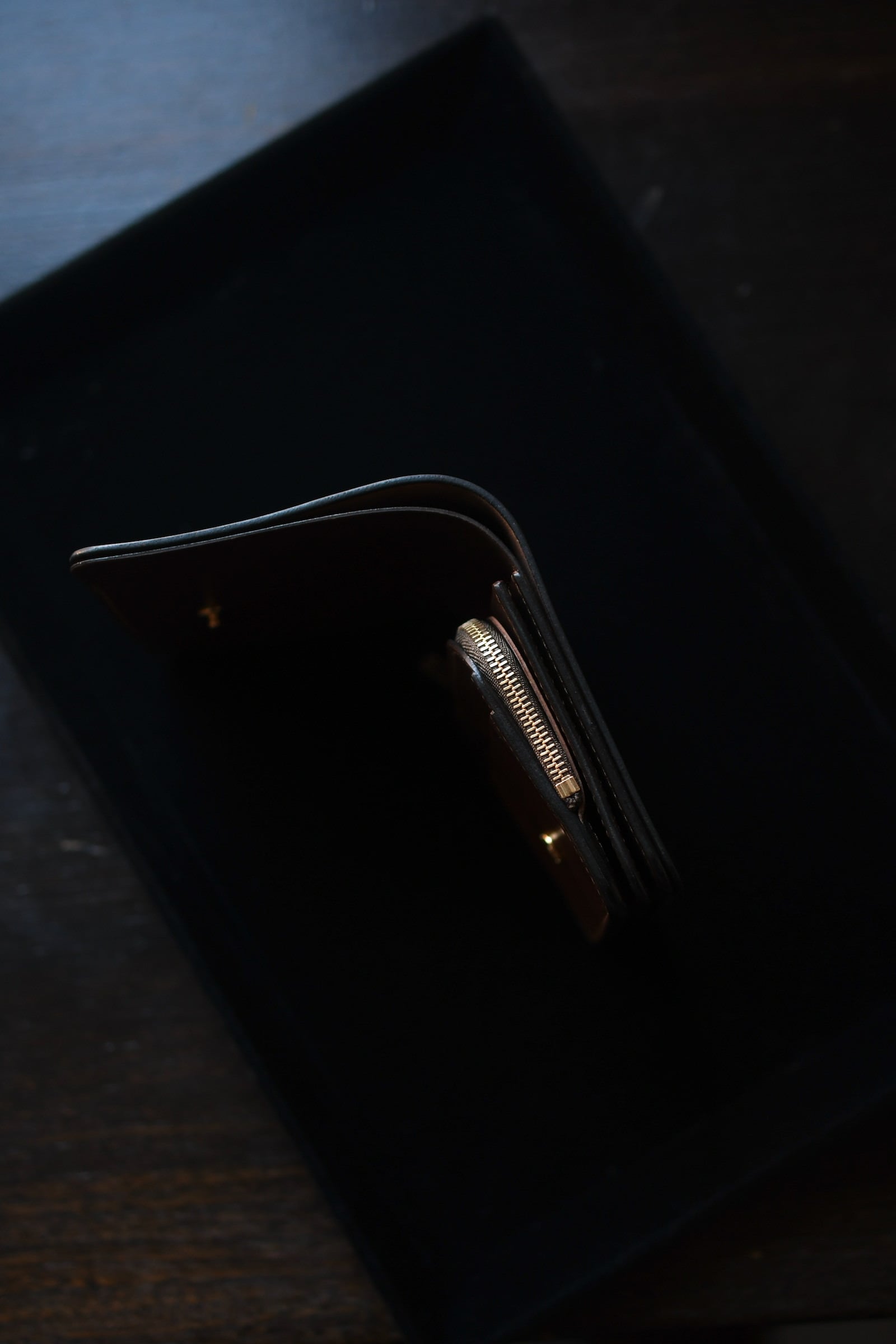 forme / Short Wallet - Cordovan Dark Cognac × DOUBLE Brown | nariwai