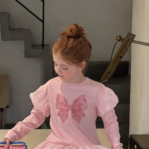 春バルーンスリーヴチュールTシャツ