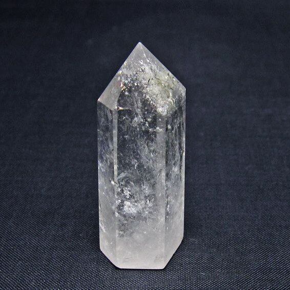 水晶 六角柱 ポイント 置物 一点物 142-10953