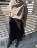 【新作5%OFF・3日間】Cape& Knit Set-up_3colors