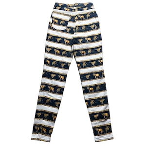 vintage VERSACE JEANS COUTURE animal border skinny denim pants