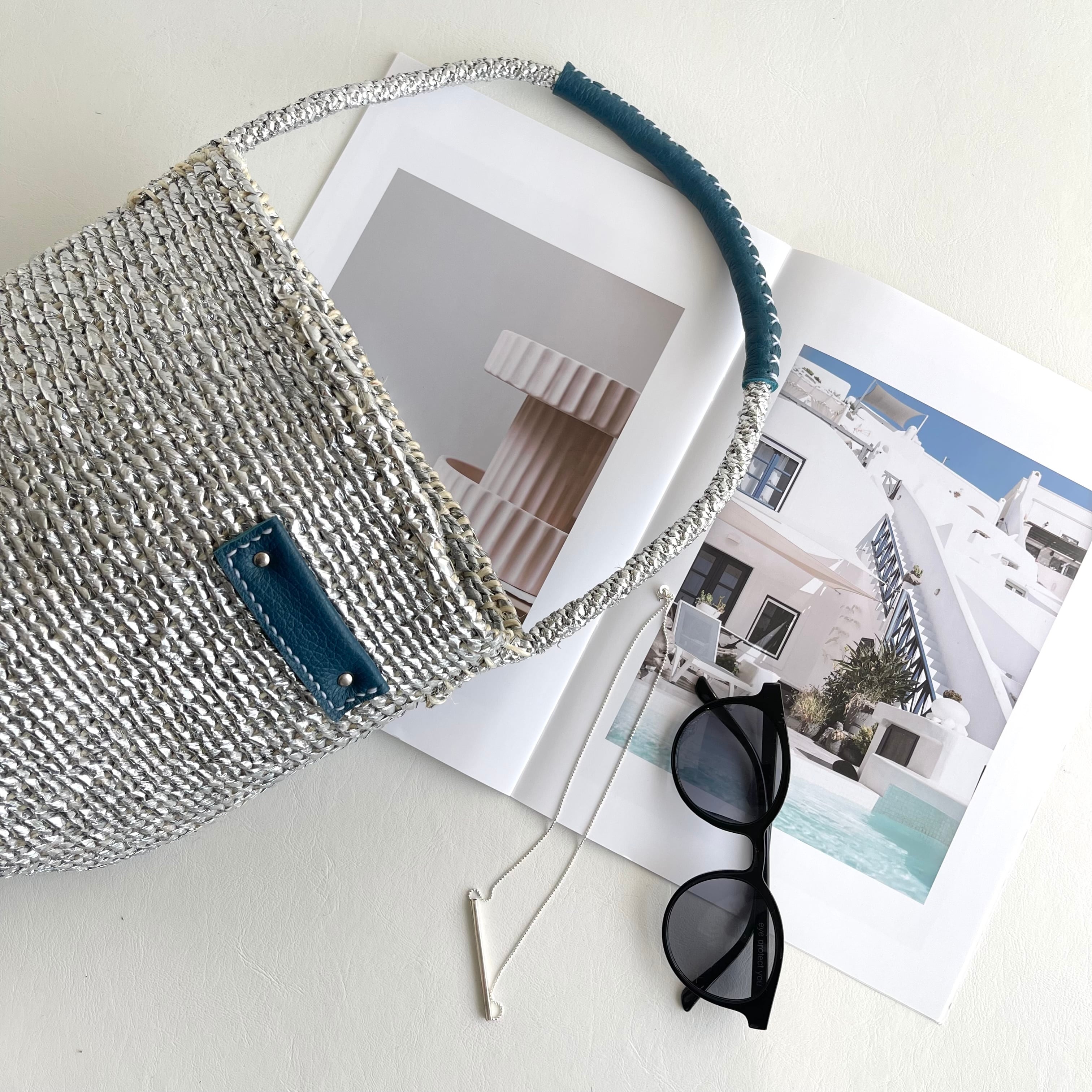 kago-bag | meong blue