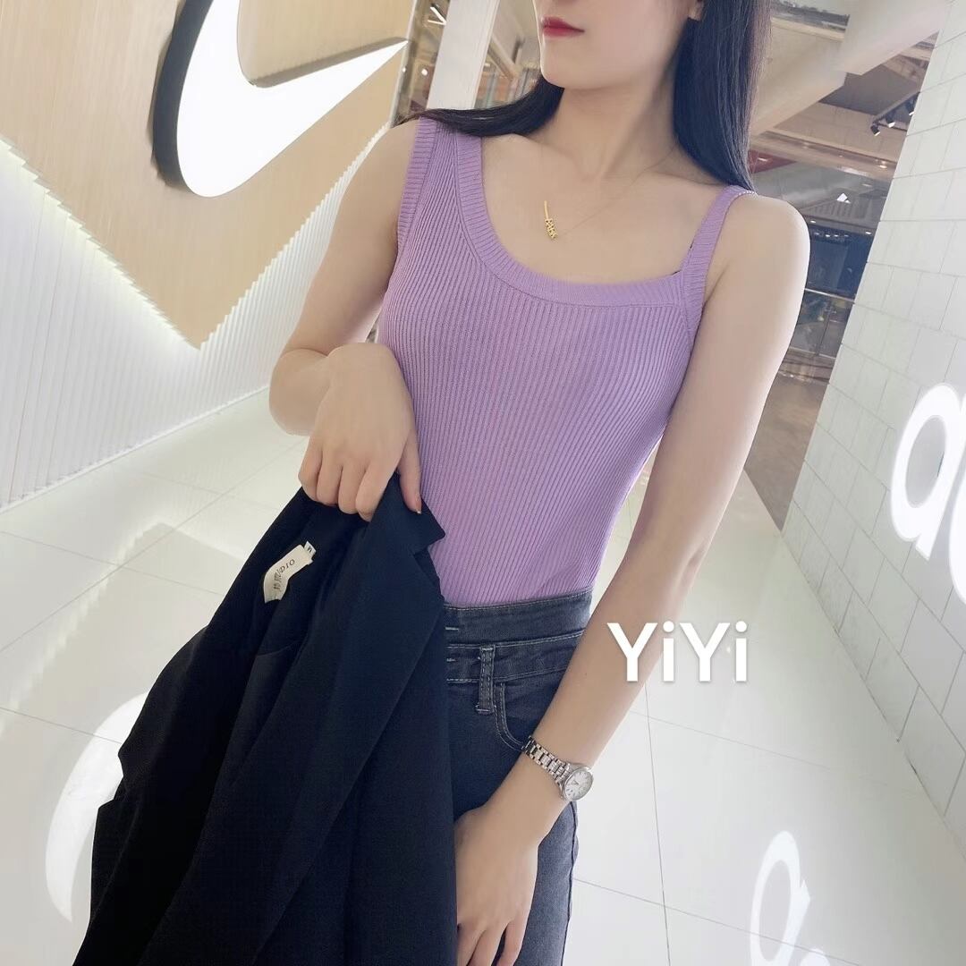 アシンメトリー リブタンクトップ　AJ111-601