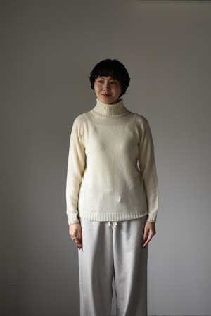 eleven 2nd|イレブンセカンド|カシミヤタートルネックセーター |ホワイト