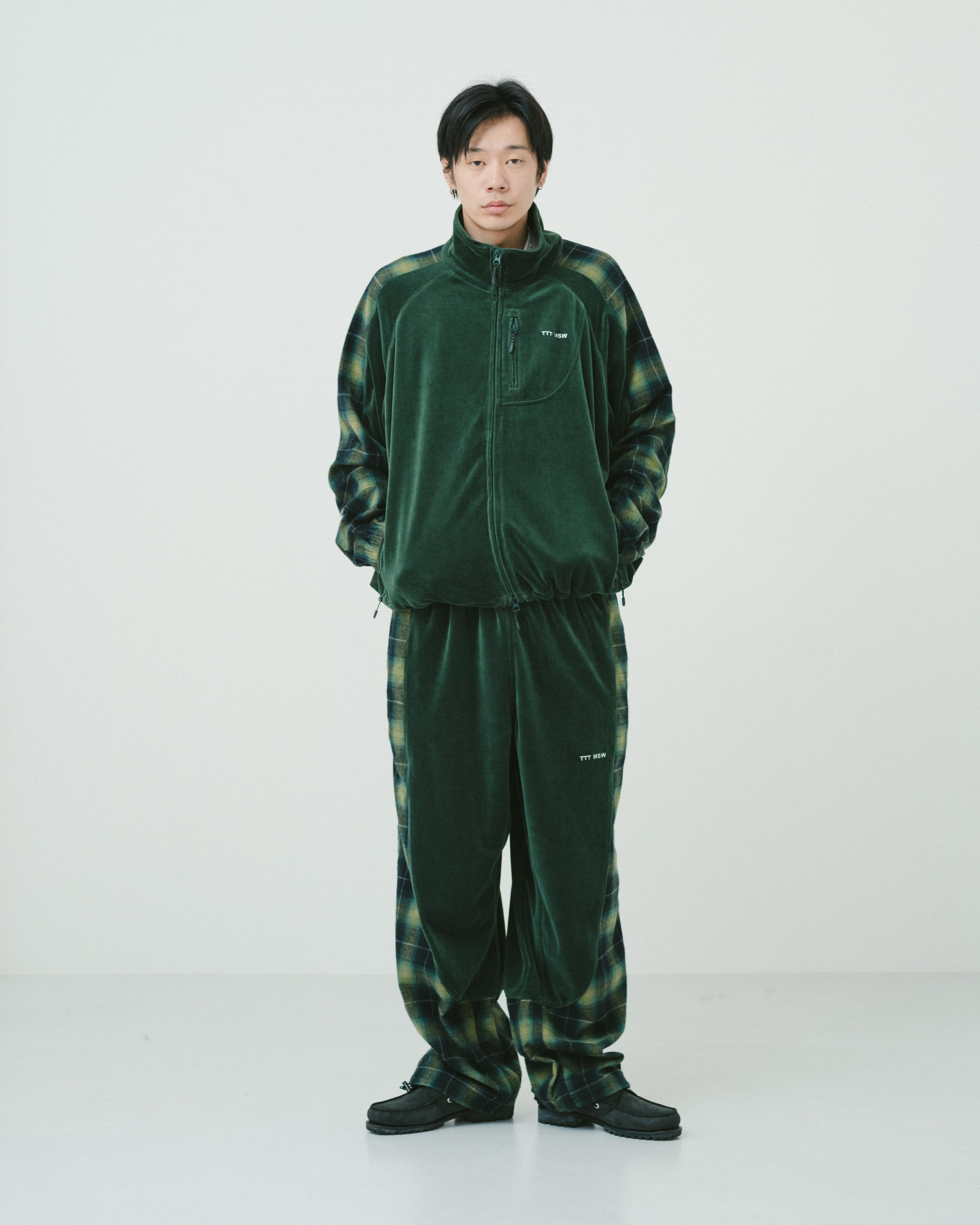 Velours track pants（GREEN） | TTTMSW