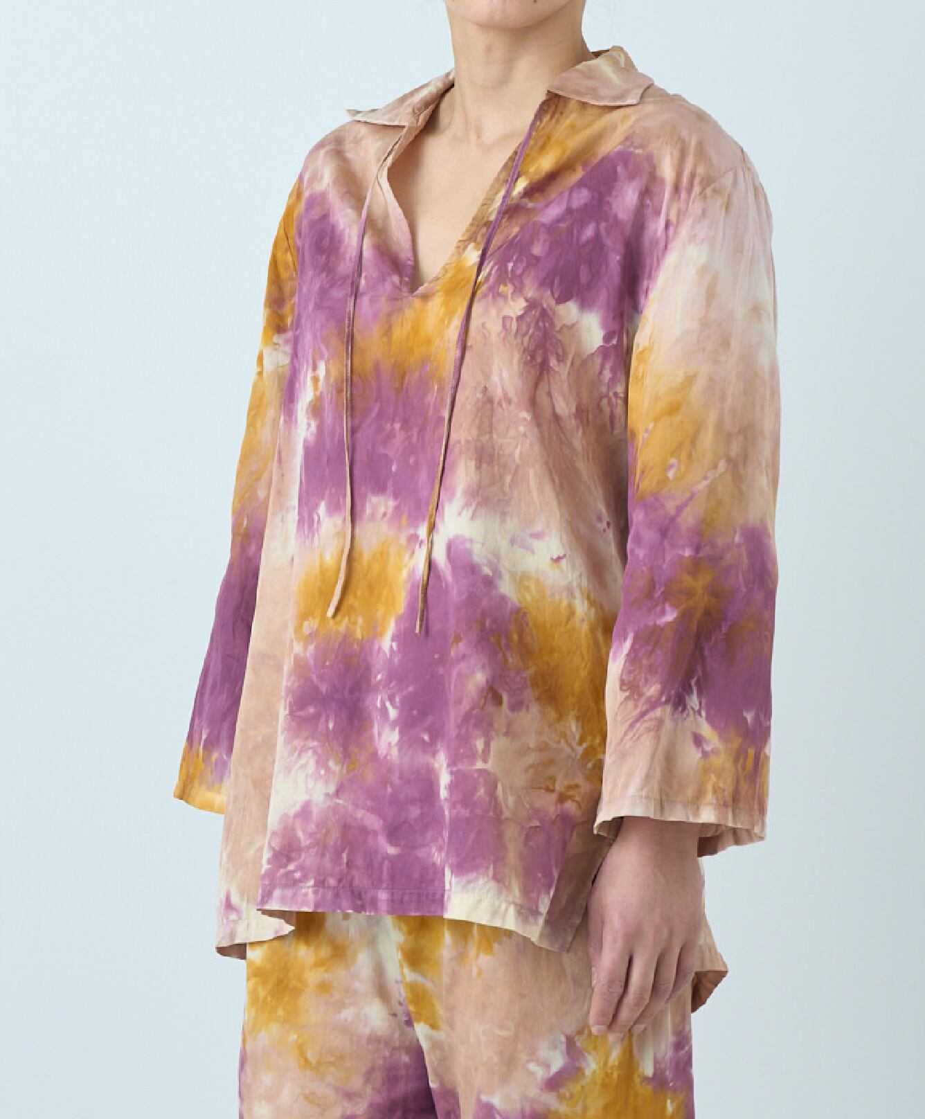 【予約商品】No.08 Kaftan blouse / Pink violet