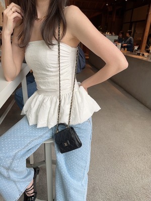 Balloon bustier / white(5月下旬〜6月上旬頃発送予定)
