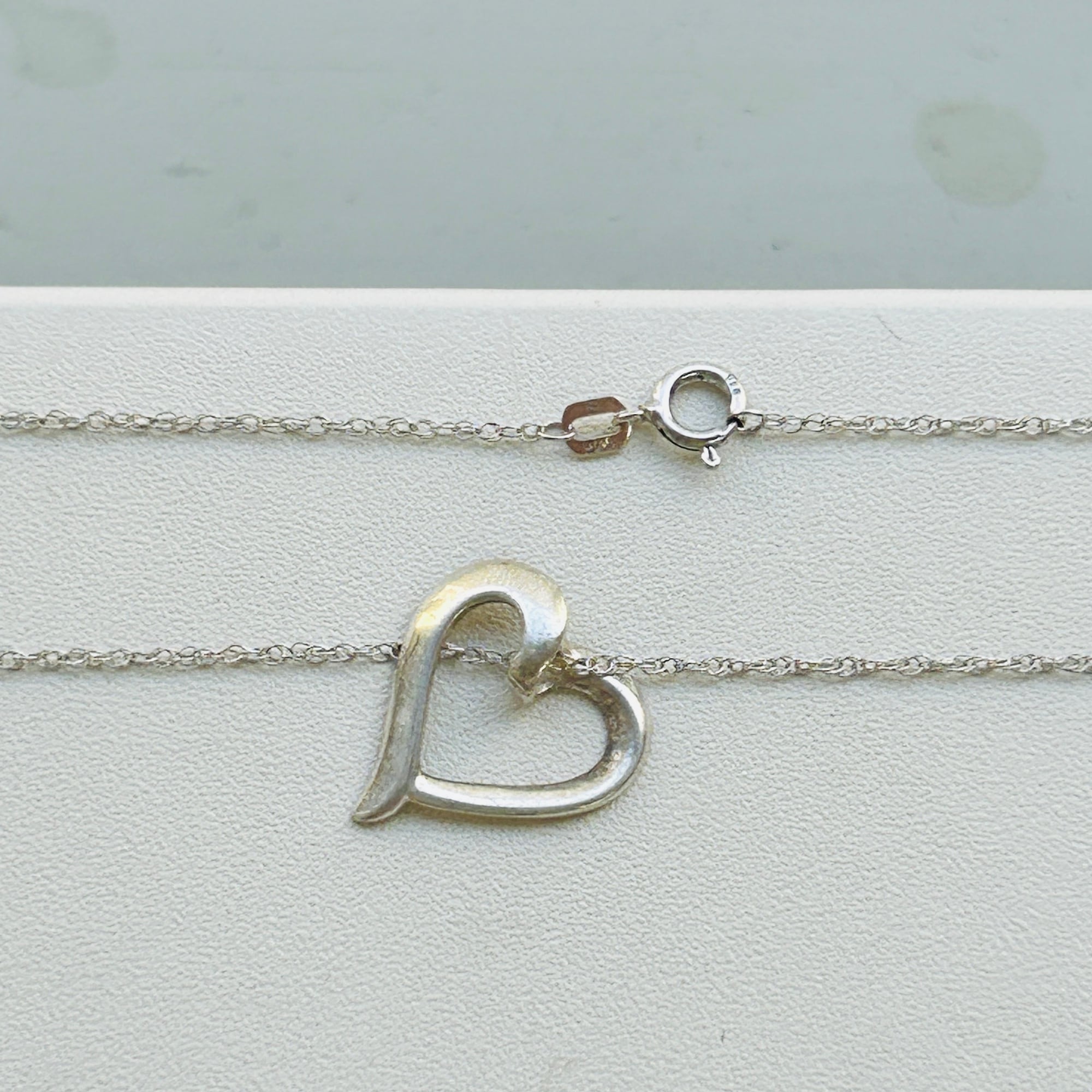 シルバー925 アウトラインハートネックレス（45.5cm） | Milo Antiques
