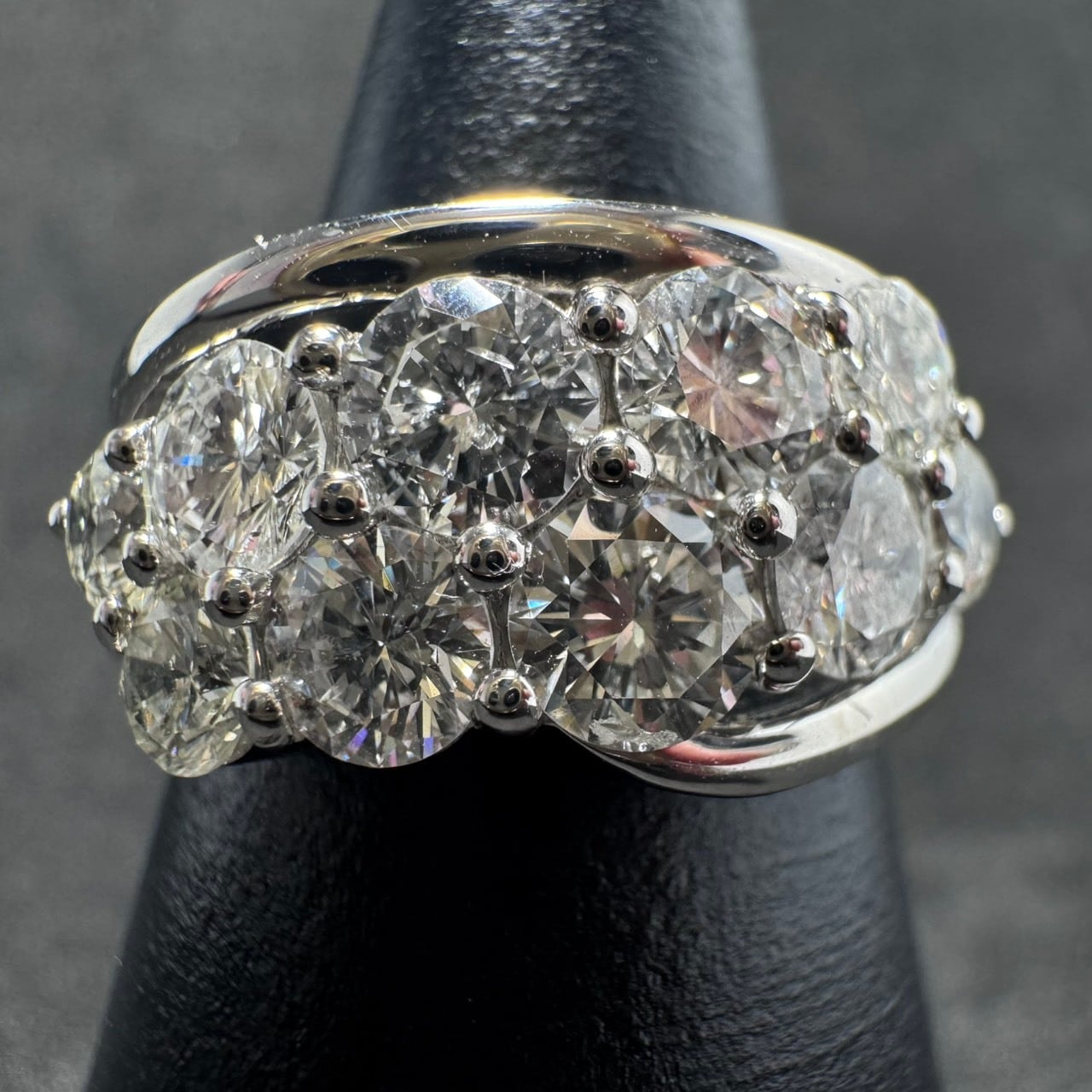 Pt900 2.237ct ダイヤモンド クラスター リング | カオキ | 日本最大級