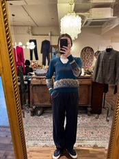 CAMPUS SHOP イタリアンVネックニット
