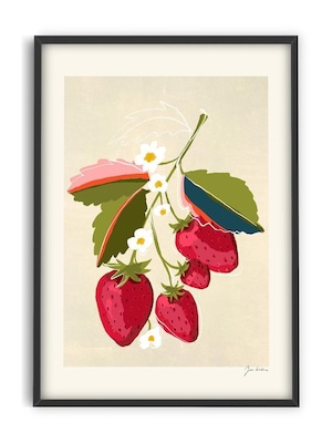 【アートポスター】Strawberries