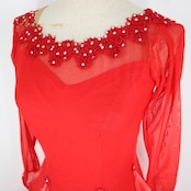 社交ダンス 衣装 スタンダード ドレス ワンピース パーティ衣装 SEKINE セキネ lovely dancing レッド系 赤 ラインストーン フォーマル ドレスアップ エレガント パーティ 発表会 ダンス 着心地 柔らかい インポート 上品 ステージ衣装 ショー 衣装 おしゃれ 派手 ゆったり 伸縮性 動きやすい 大人 女性用 日本製 バリエーション 多様性