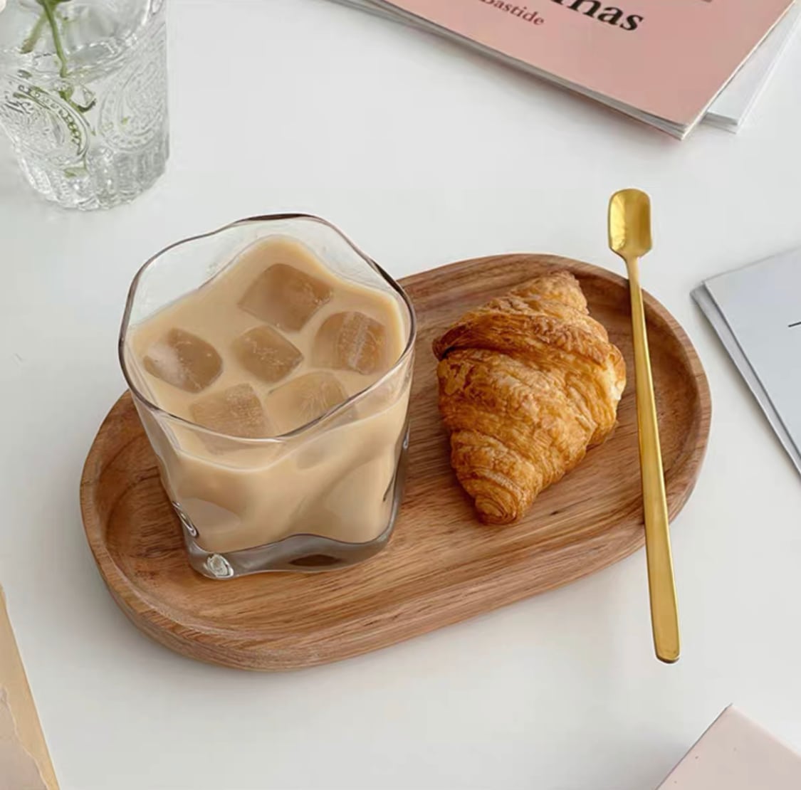 韓国雑貨] ねじれデザイン ガラスグラス | merci room