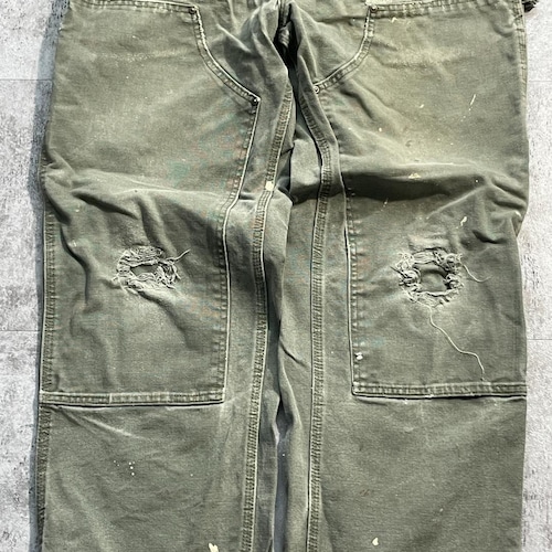 モスグリーン ダブルニー Carhartt B136 MOS 34×30 詳細写真4