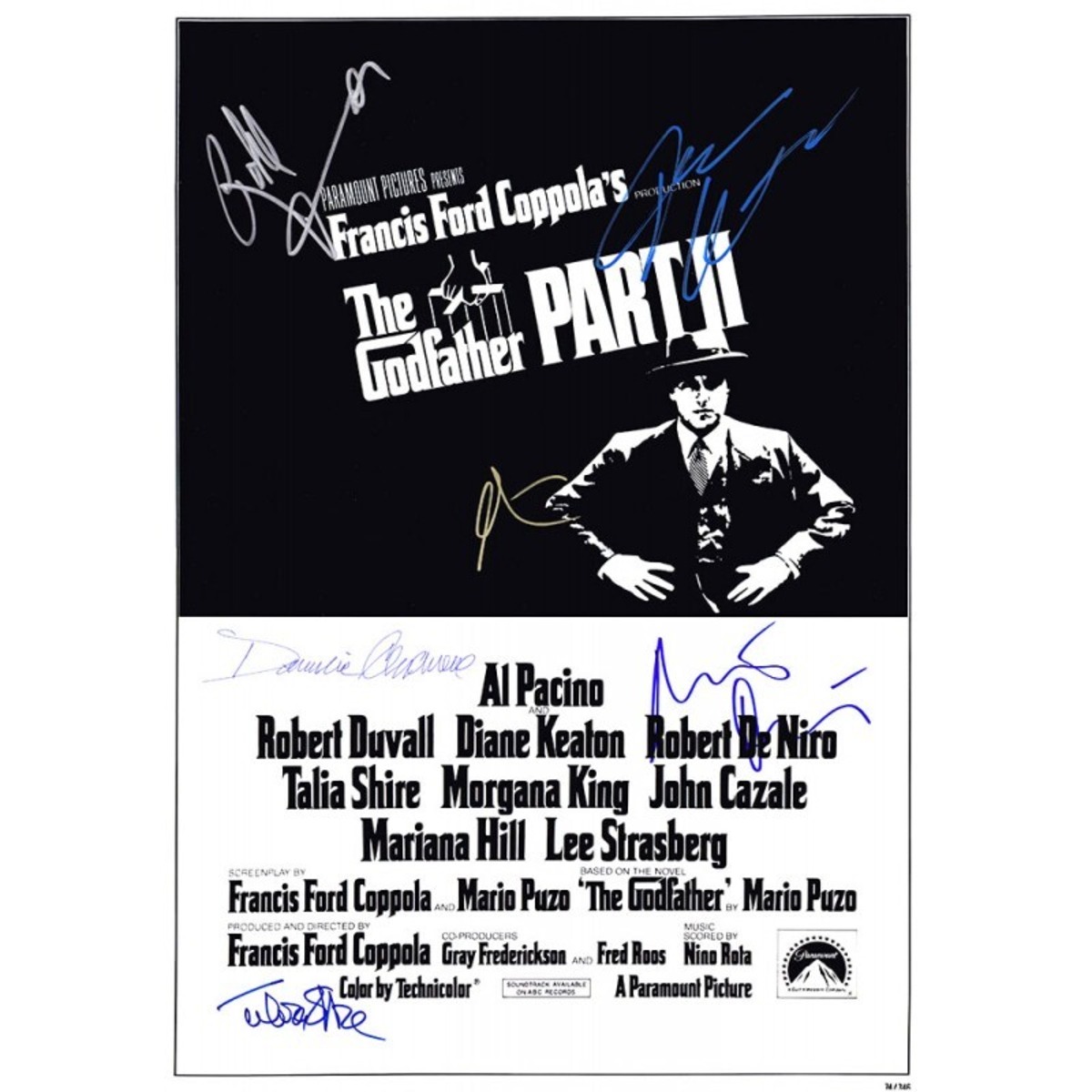 The Godfather Part II(ゴッドファーザーパートⅡ) 【6名直筆サイン 
