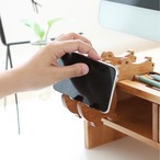 無垢材 モニタースタンド 高さ調整可能 デスクトップPC ノートパソコン 収納ラック付き ネックケア 木製 おしゃれ シンプル 北欧 多機能 収納 コンパクト 省スペース オフィス 在宅勤務 インテリア