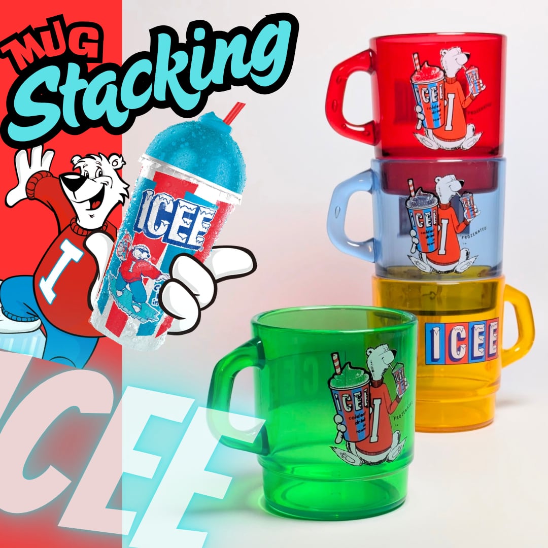 【 STACKING MUG / スタッキングマグ   積み重ねられるマグ  】 ICEE（アイシー） / プラスティックマグ 〚アメリカン雑貨 アメトイ〛