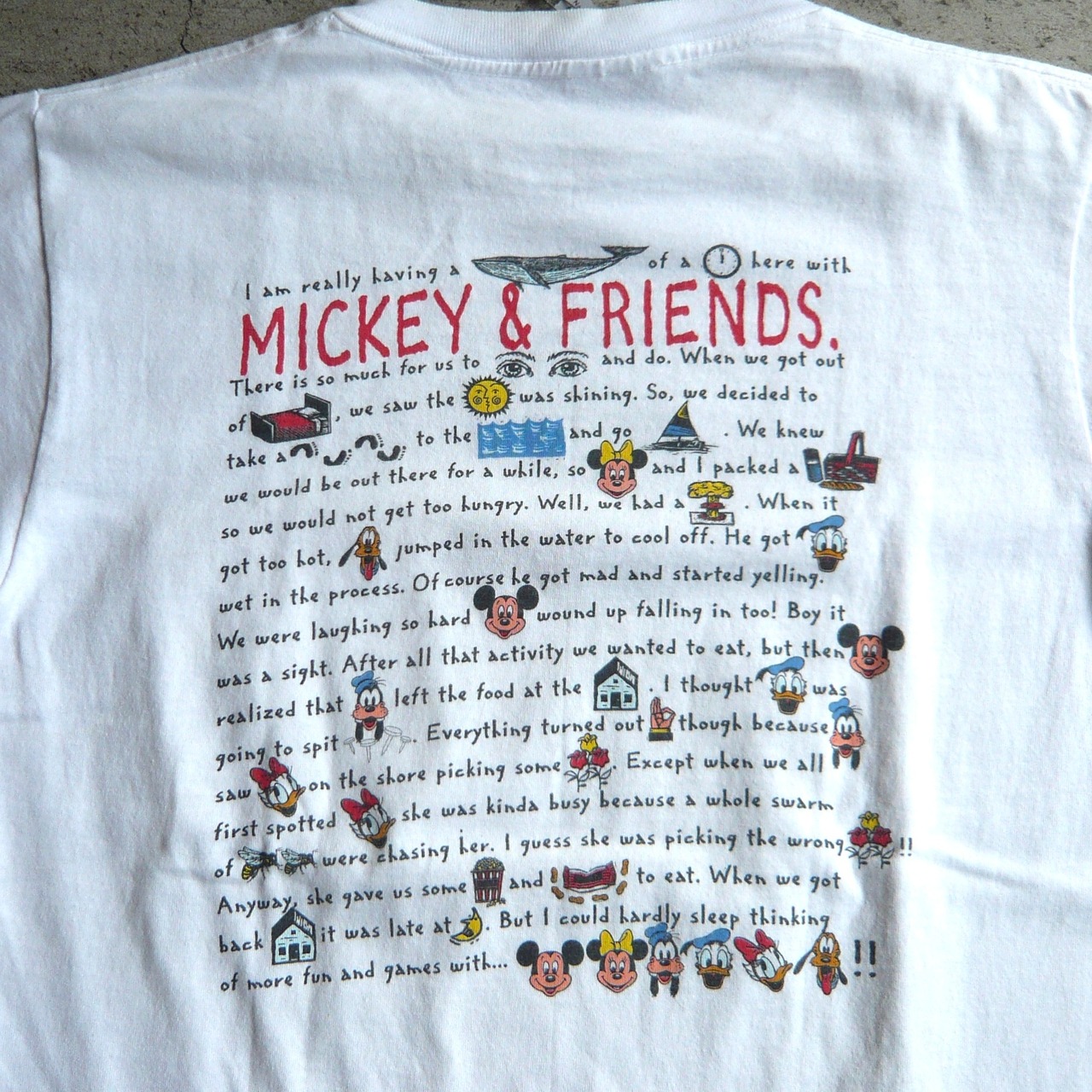 90s Disney ミッキーマウス friends Tシャツ