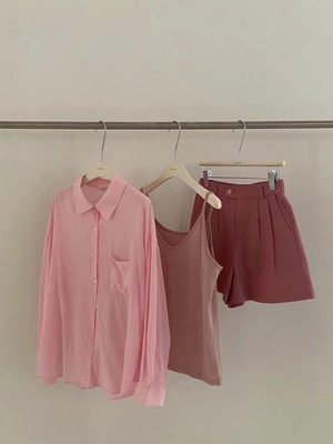 シンプルビッグシャツ　AJ22085-718