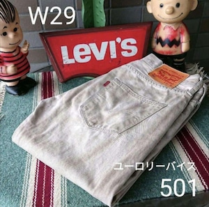 a289 levis ユーロリーバイス 501 W29 ジーンズ カーキ